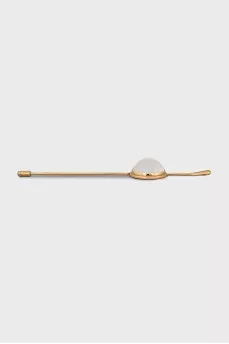 Golden needle brooch