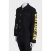 Black jacket by Sandro x Smiley