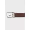 Men's brown leather belt
