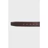 Men's brown leather belt