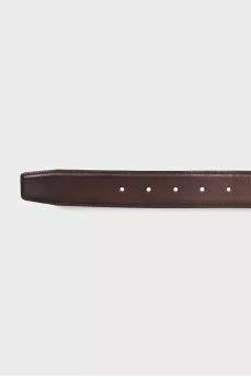Men's brown leather belt