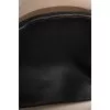 Two-tone leather shopper