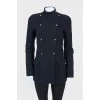 Black fitted short coat