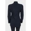 Black fitted short coat