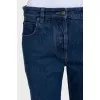 Low-rise cropped jeans