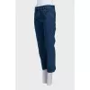 Low-rise cropped jeans