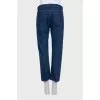 Low-rise cropped jeans