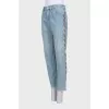 Vintage jeans with stripes