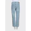 Vintage jeans with stripes