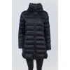 Quilted black down jacket