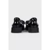 Patent black leather ballet flats