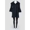 Black wool coat