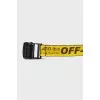 Yellow belt with signature print