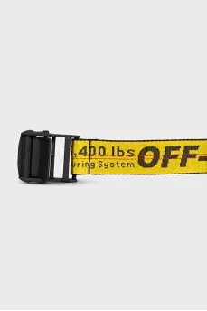 Yellow belt with signature print