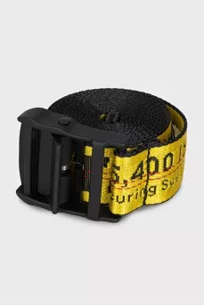 Yellow belt with signature print