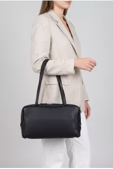 Black leather bag Astra