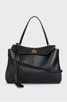 Rodeo bag in black leather