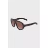 Brown sunglasses with logo