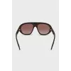 Brown sunglasses with logo