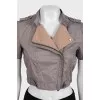 Brown cropped jacket