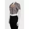 Brown cropped jacket