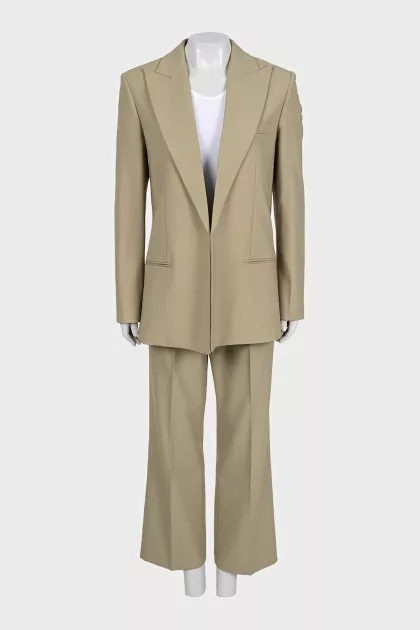 Suit consisting of a jacket and straight-cut trousers
