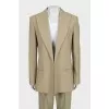 Suit consisting of a jacket and straight-cut trousers