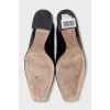 Black patent leather shoes
