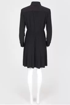 Black dress with white sleeves