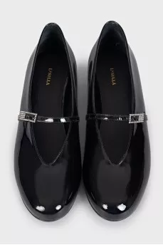 Danielle leather ballet flats with tag