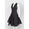 Black dress with flared skirt