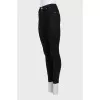 Чорні джинси skinny fit на високій посадці