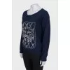 Vintage blue cashmere jumper