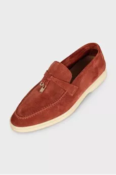 Лоферы Summer Charms Walk из коричневой замши