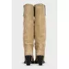 Green suede boots