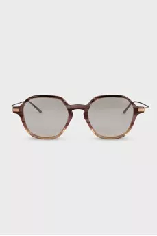 Brown sunglasses with logo