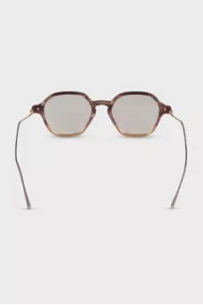 Brown sunglasses with logo
