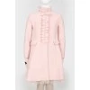 Baby pink coat with tulle