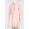 Baby pink coat with tulle