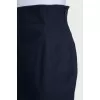 High-waisted skirt with a frill at the bottom