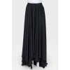 Long asymmetrical skirt