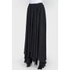 Long asymmetrical skirt