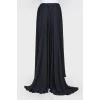 Long asymmetrical skirt
