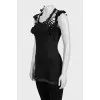 Black T-shirt with decoration