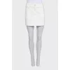 Mini skirt with patch pockets