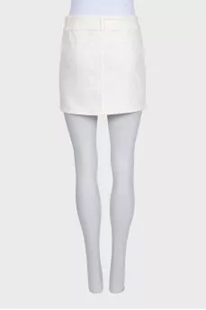 Mini skirt with patch pockets