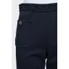 Straight trousers with a side zipper