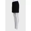 Mini skirt with side zippers