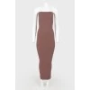 Coffee -colored dress