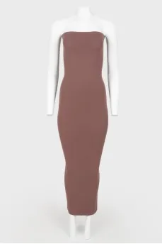 Coffee -colored dress